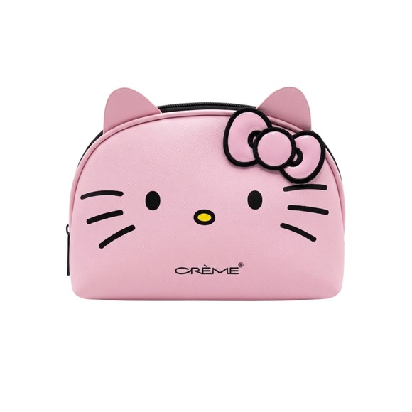 The Crème Shop Handbags - The Creme Shop Hello Kitty Pink Makeup Bag Cosmetic Pouch Sanrio‎ Vegan Leather